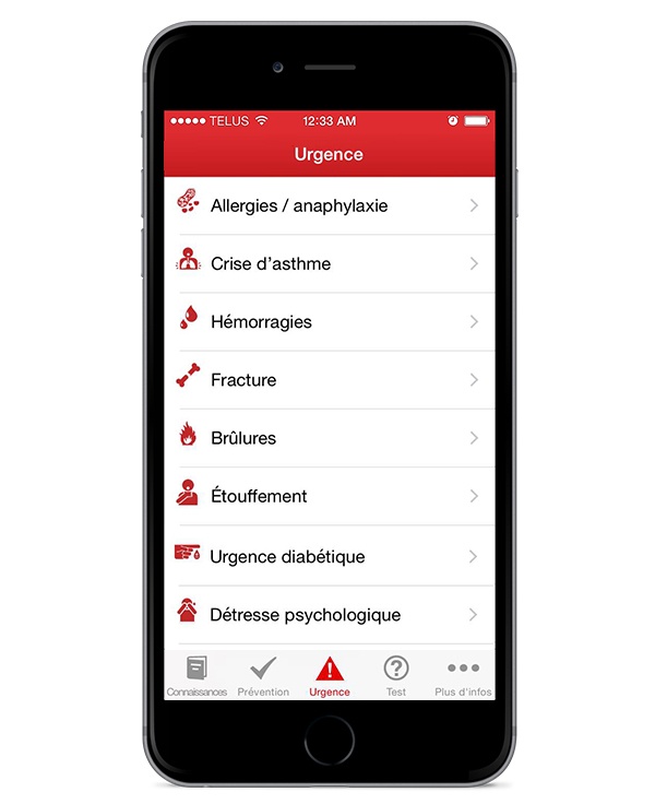 Support CRC First Aid App-FR