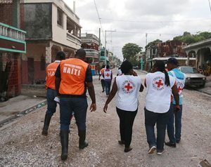 Croix-Rouge haïtienne à l'oeuvre