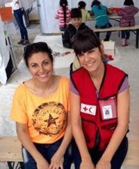 Émilie Gauthier Paré, déléguée de la Croix-Rouge canadienne, qui se trouve actuellement au Camp Idomeni, en Grèce