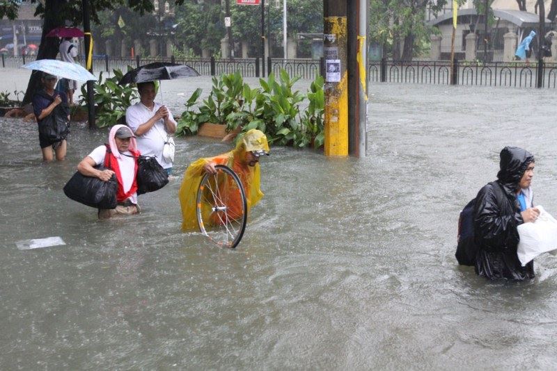 Août : Les pluies diluviennes qui sont abattues sur Manille aux Philippines ont affecté près de 2 millions de personnes.
