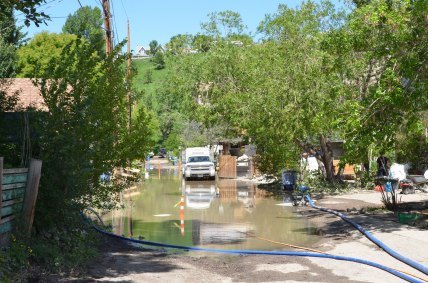 Les dégâts des inondations sont encore visibles à Sunnyside