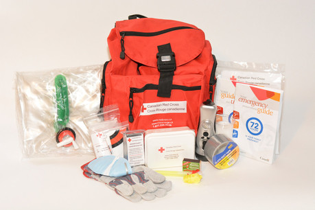 a Red Cross emergency kit