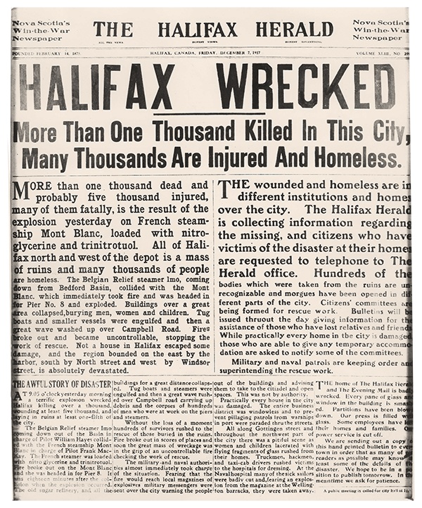 Halifax Herald front page