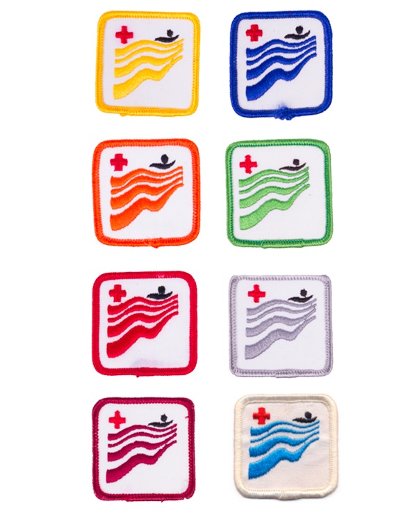 Original Canadian Red Cross Water Safety Level Badges