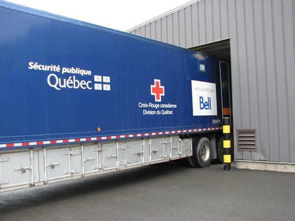 Équipement envoyé du Québec pour la Croix-Rouge allemande